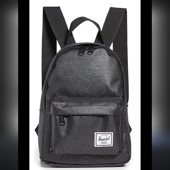 Herschel Supply Company Handbags - Herschel Supply Company Classic Mini Black Glitter Backpack